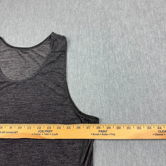 Lululemon Shirt Mens Small Heathered Black Open Air Singlet Athletic Gym Workout - Picture 3 of 8